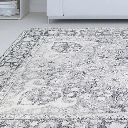 Riggs Bohemian Oriental Medallion Indoor Area Rugs Or Runner Rug - Charcoal