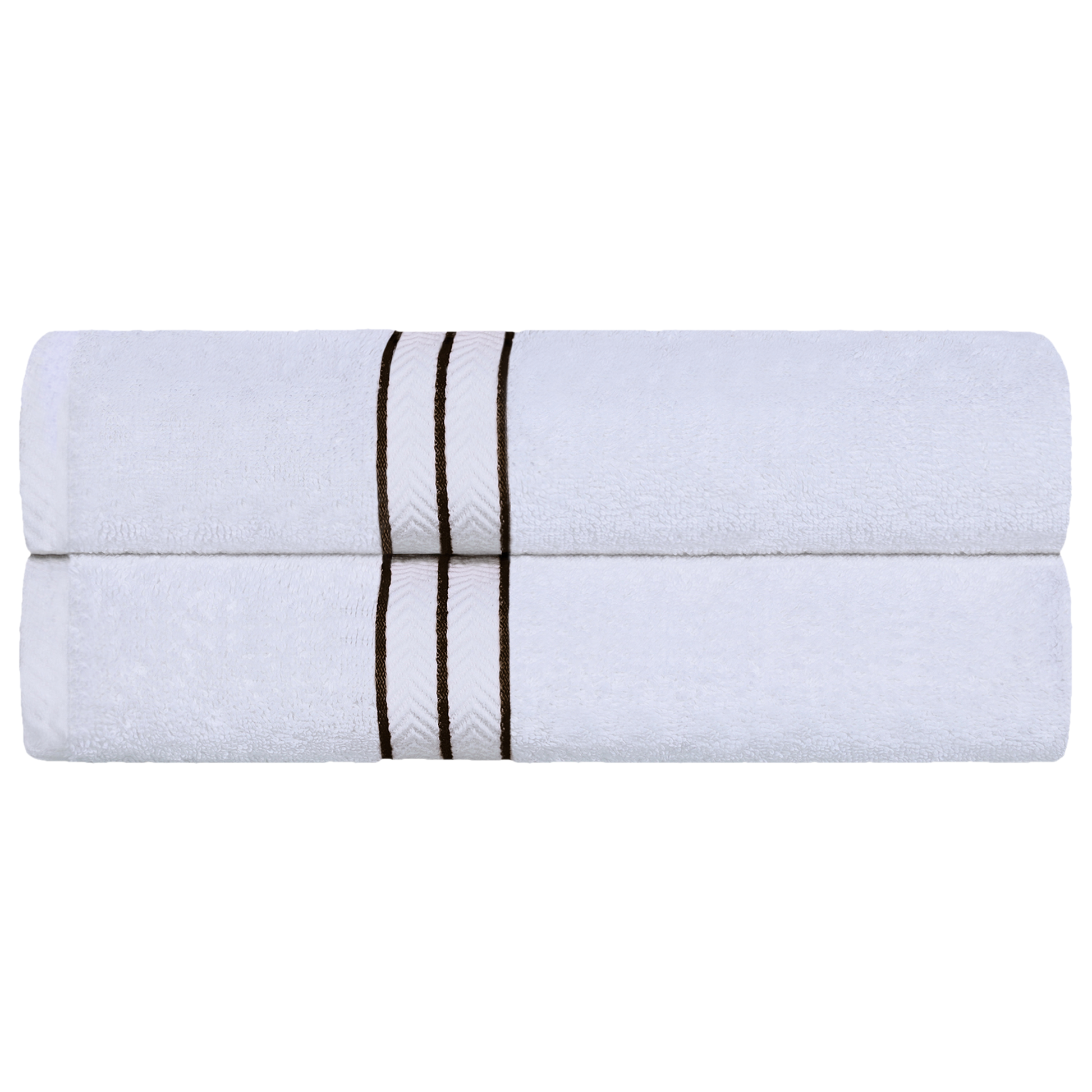 Ultra-Plush Turkish Cotton Hotel Collection Super Absorbent Solid Luxury Bathroom Set - Chocolate