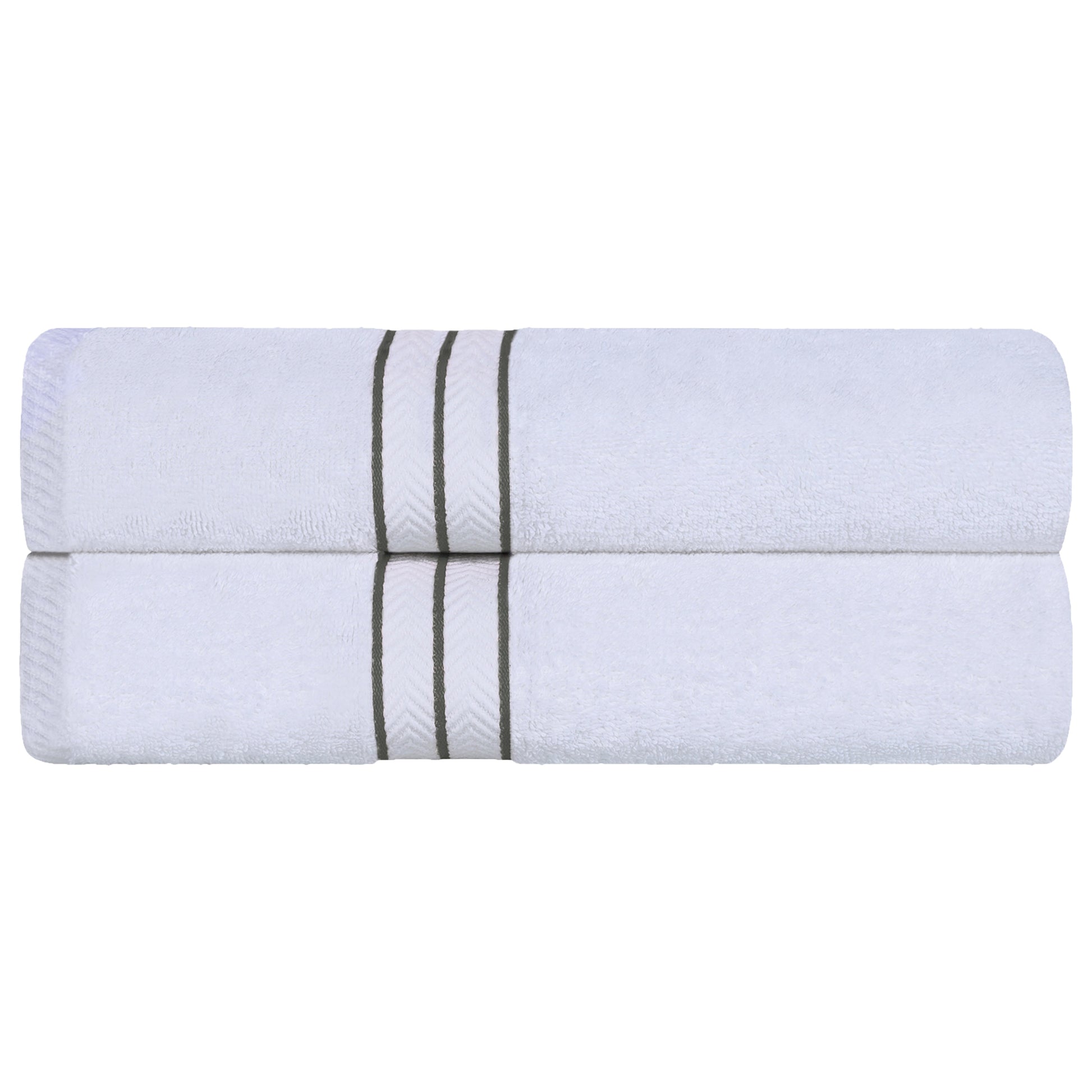 Ultra-Plush Turkish Cotton Hotel Collection Super Absorbent Solid Luxury Bathroom Set - Charcoal