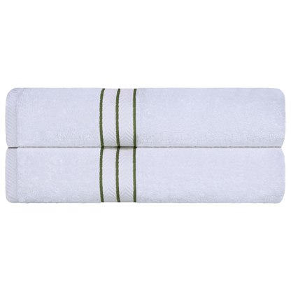 Ultra-Plush Turkish Cotton Hotel Collection Super Absorbent Solid Luxury Bathroom Set - Forest Green