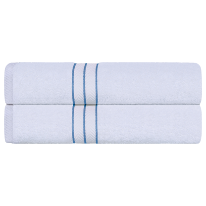 Ultra-Plush Turkish Cotton Hotel Collection Super Absorbent Solid Luxury Bathroom Set - Light Blue