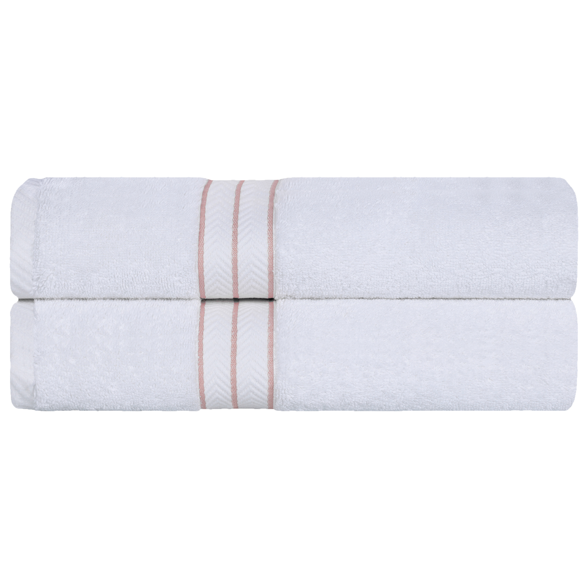 Ultra-Plush Turkish Cotton Hotel Collection Super Absorbent Solid Luxury Bathroom Set - Tea Rose