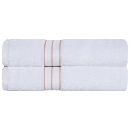 Ultra-Plush Turkish Cotton Hotel Collection Super Absorbent Solid Luxury Bathroom Set - Tea Rose