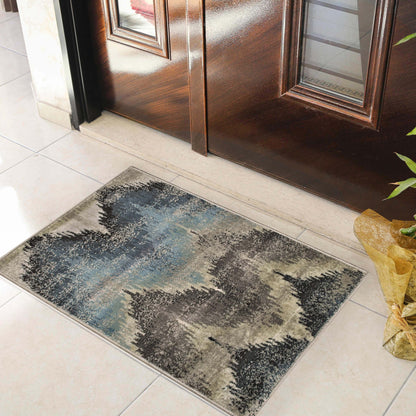 Superior Cadwell Abstract Faux Distressed Area Rug - Beige