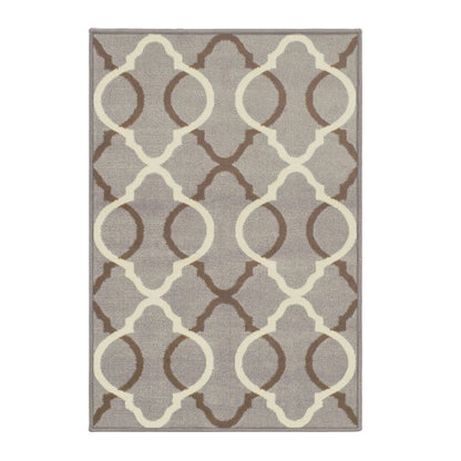 Superior Cadena Moroccan Trellis Contemporary Area Rug - Blue