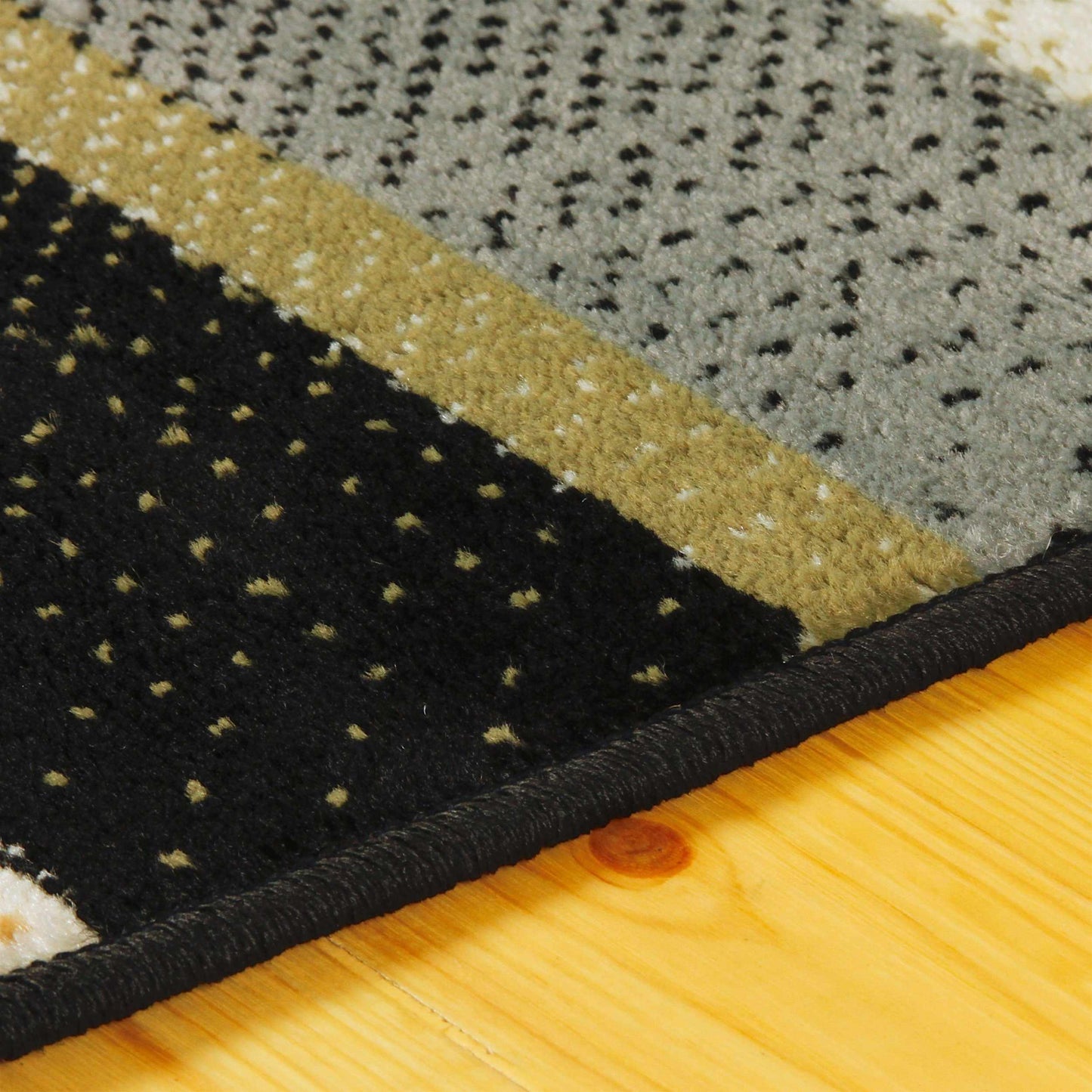 Superior Corona Striped Contemporary Area Rug - Multi-Color