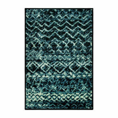 Superior Sunderland Modern Abstract Geometric Indoor Area Rug - Blue Black