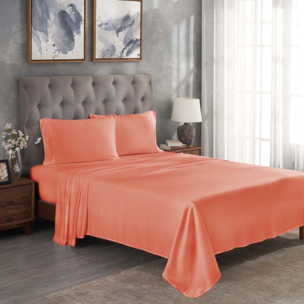 Modal From Beechwood 300 Thread Count Solid Deep Pocket Bed Sheet Set