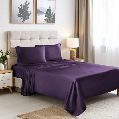 300 Thread Count Rayon From Bamboo Solid Deep Pocket Sheet Set