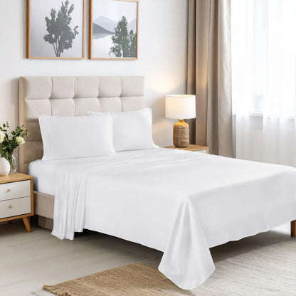 300 Thread Count Rayon From Bamboo Solid Deep Pocket Sheet Set