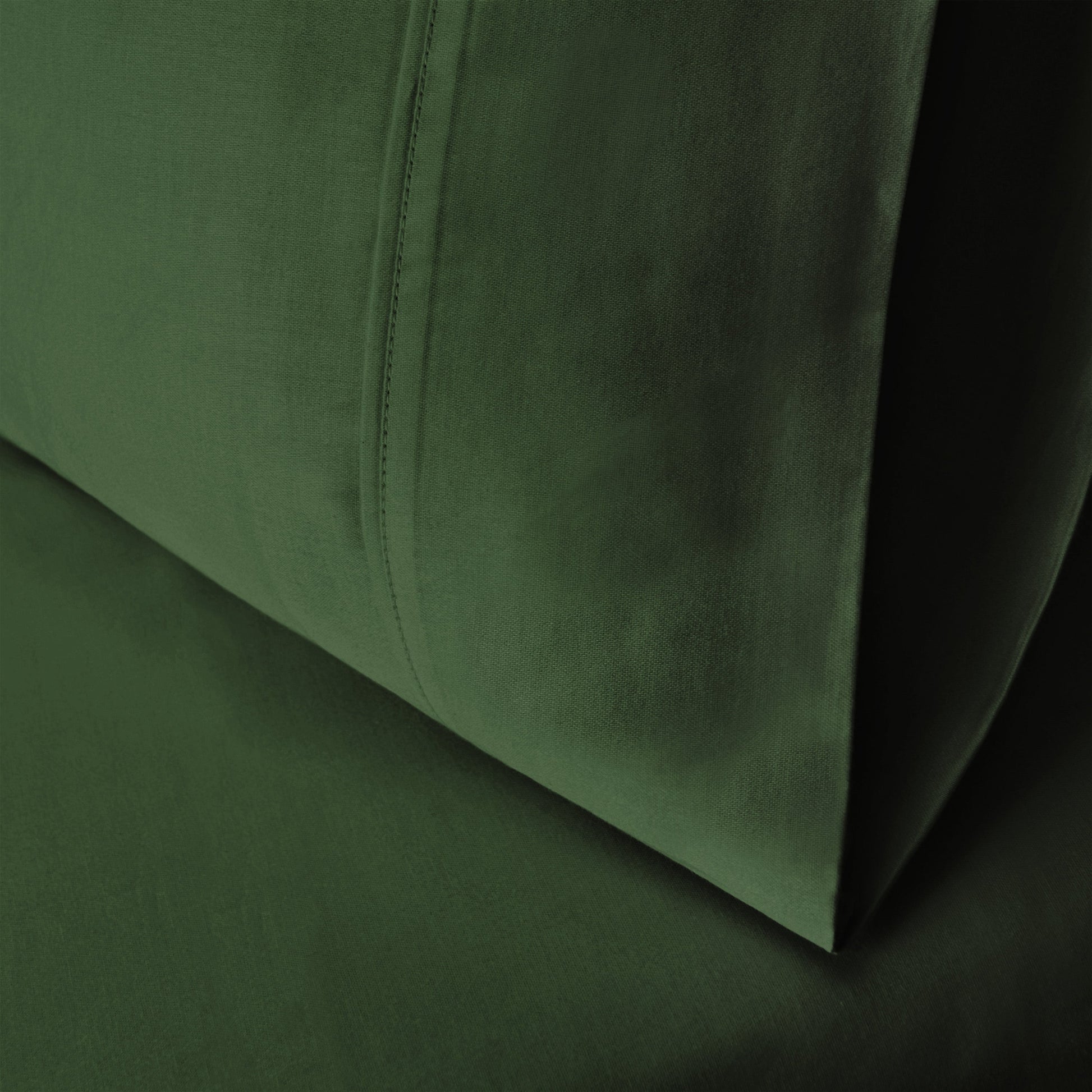 Superior Egyptian Cotton 300 Thread Count Solid Pillowcase Set - Hunter Green