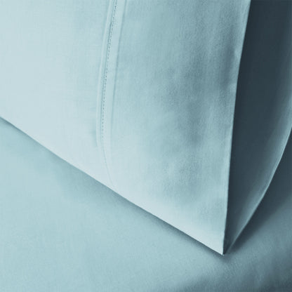 Superior Egyptian Cotton 300 Thread Count Solid Pillowcase Set - Light Blue