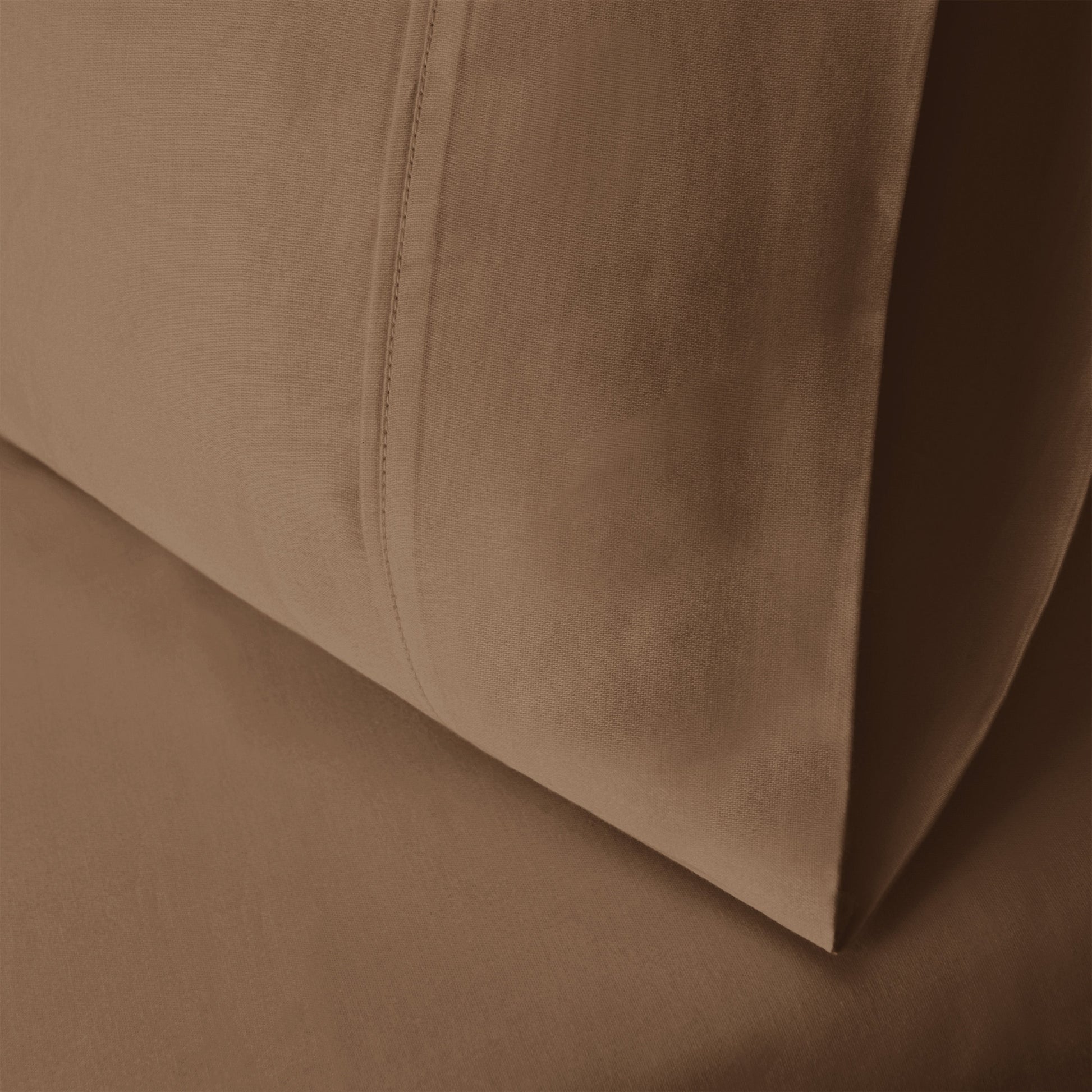 Superior Egyptian Cotton 300 Thread Count Solid Pillowcase Set - Taupe