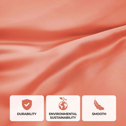 300 Thread Count Modal from Beechwood Solid Pillowcase Set - Coral