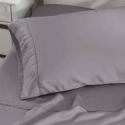 300 Thread Count Modal from Beechwood Solid Pillowcase Set - Grey