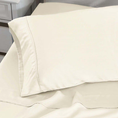 300 Thread Count Modal from Beechwood Solid Pillowcase Set - Ivory
