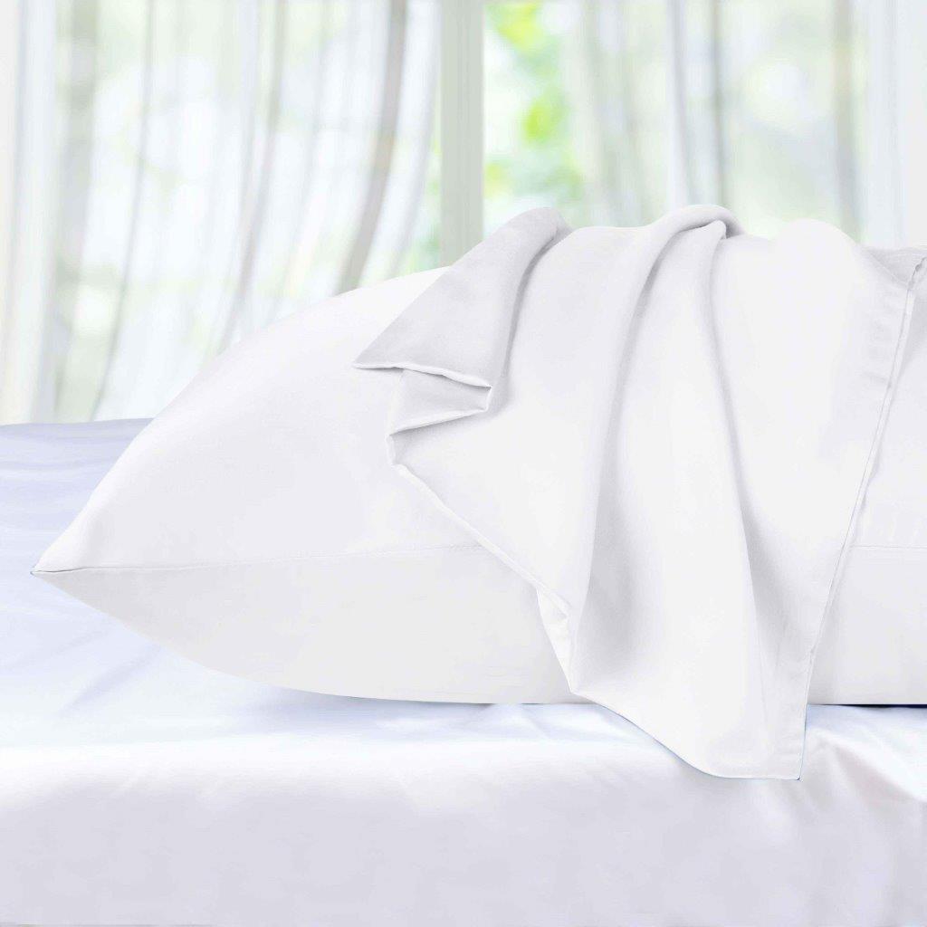 300 Thread Count Modal from Beechwood Solid Pillowcase Set - White