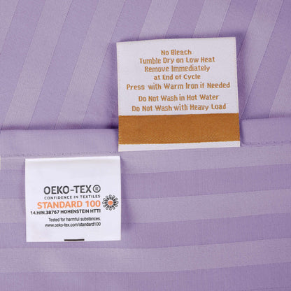 Superior 300 Thread-Count Premium Egyptian Cotton Stripe Sheet Set - Lavender