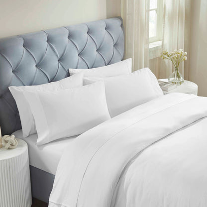 Fieldstone Cotton Two-Line Embroidered Deep Pocket Bed Sheet Set