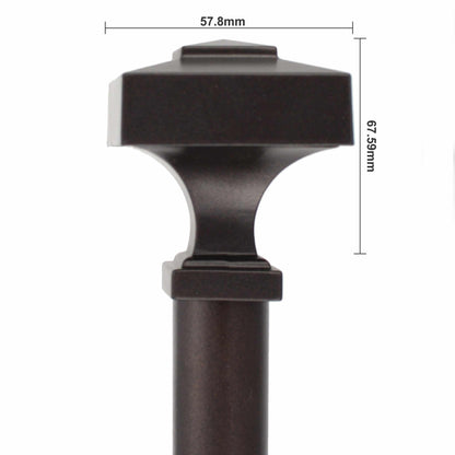 Rohan Expandable Curtain Rod in Rubbed Bronze - Cognac