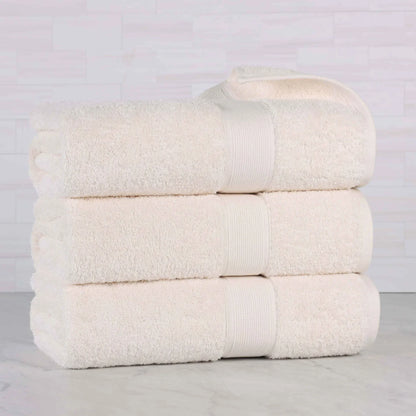 Oregon Organic Cotton Medium Weight Solid Bath Towel, Set of 3
