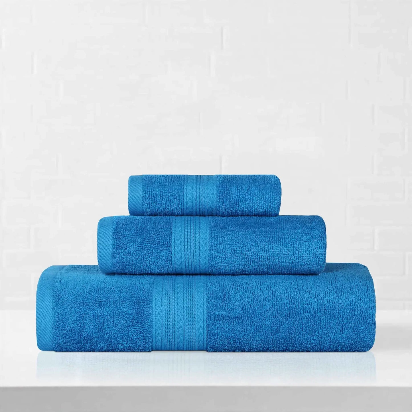 Eco-Friendly Ringspun Cotton Towel Set 3-Piece
