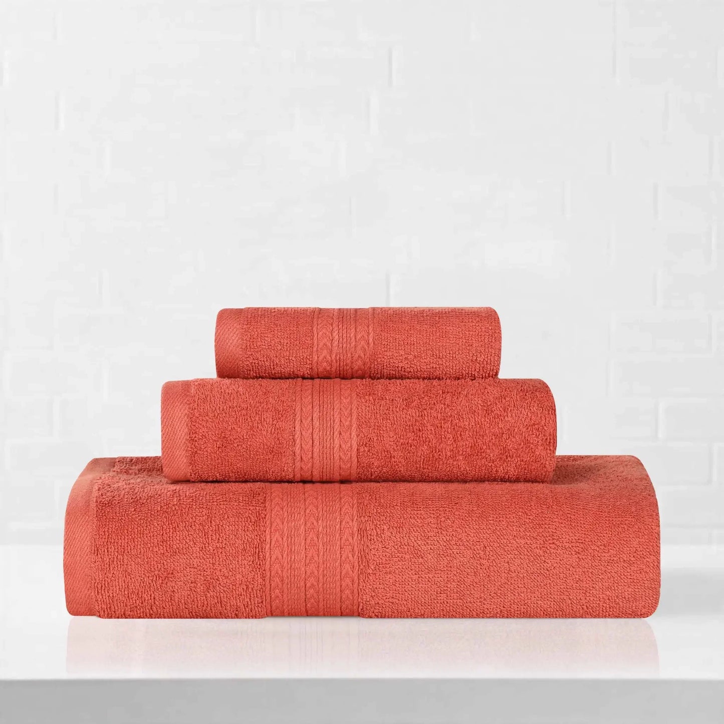Eco-Friendly Ringspun Cotton Towel Set 3-Piece