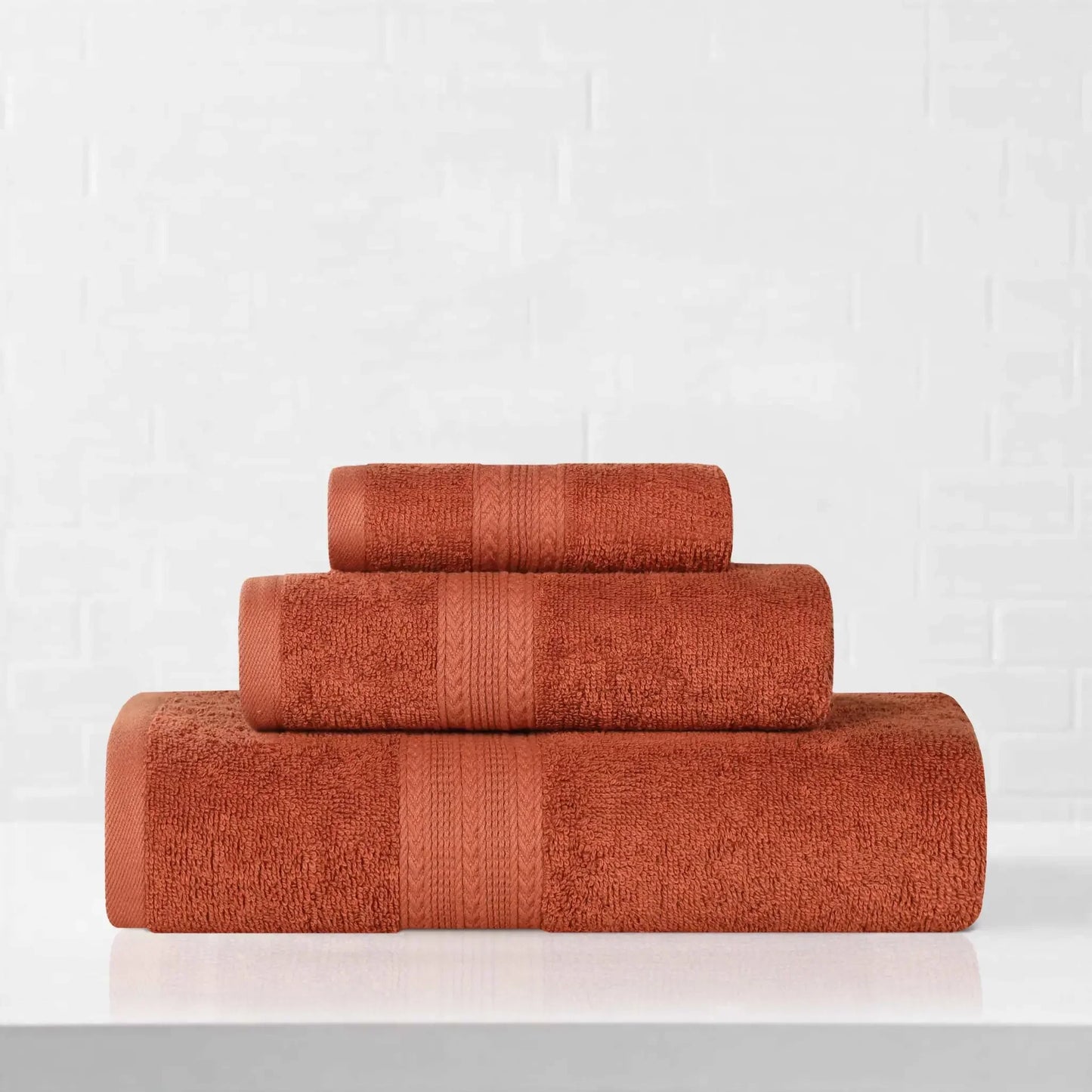 Eco-Friendly Ringspun Cotton Towel Set 3-Piece