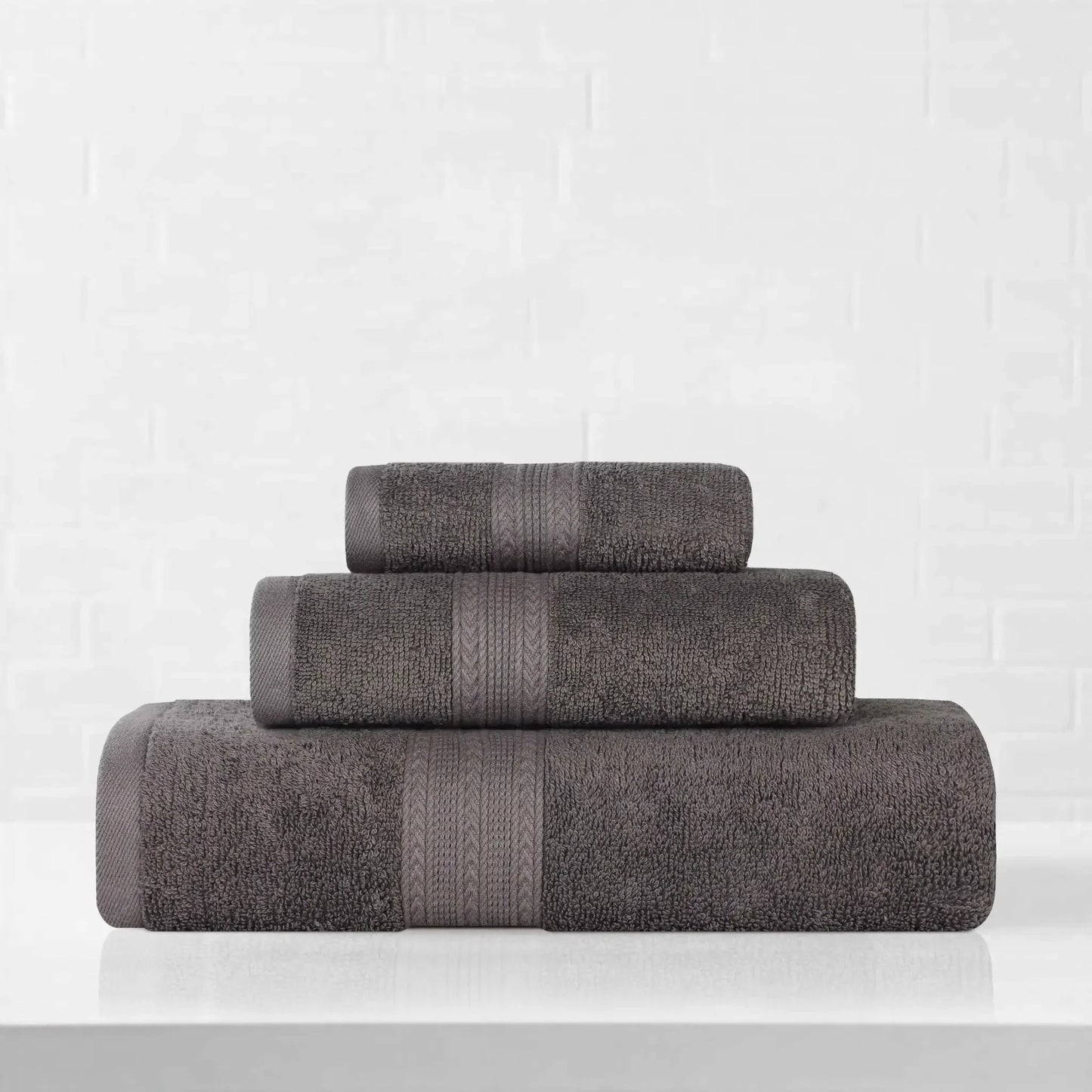 Eco-Friendly Ringspun Cotton Towel Set 3-Piece