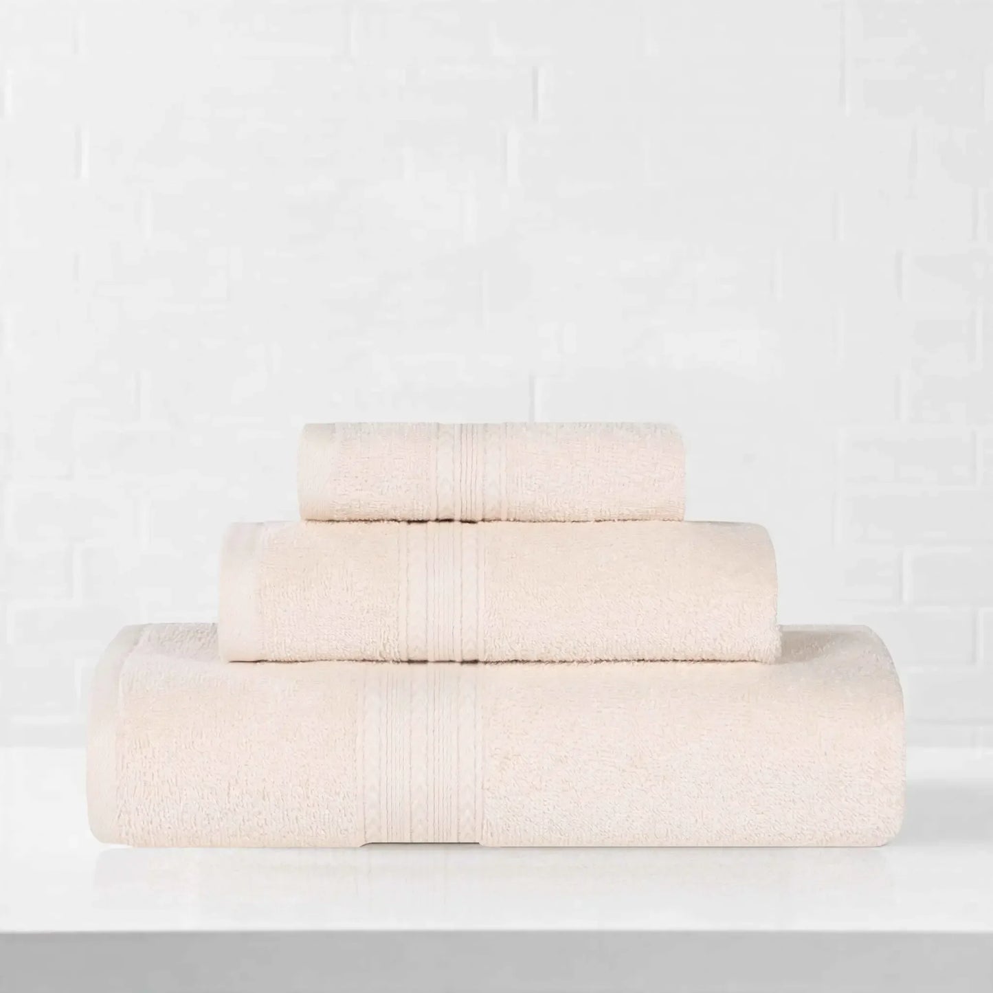 Eco-Friendly Ringspun Cotton Towel Set 3-Piece