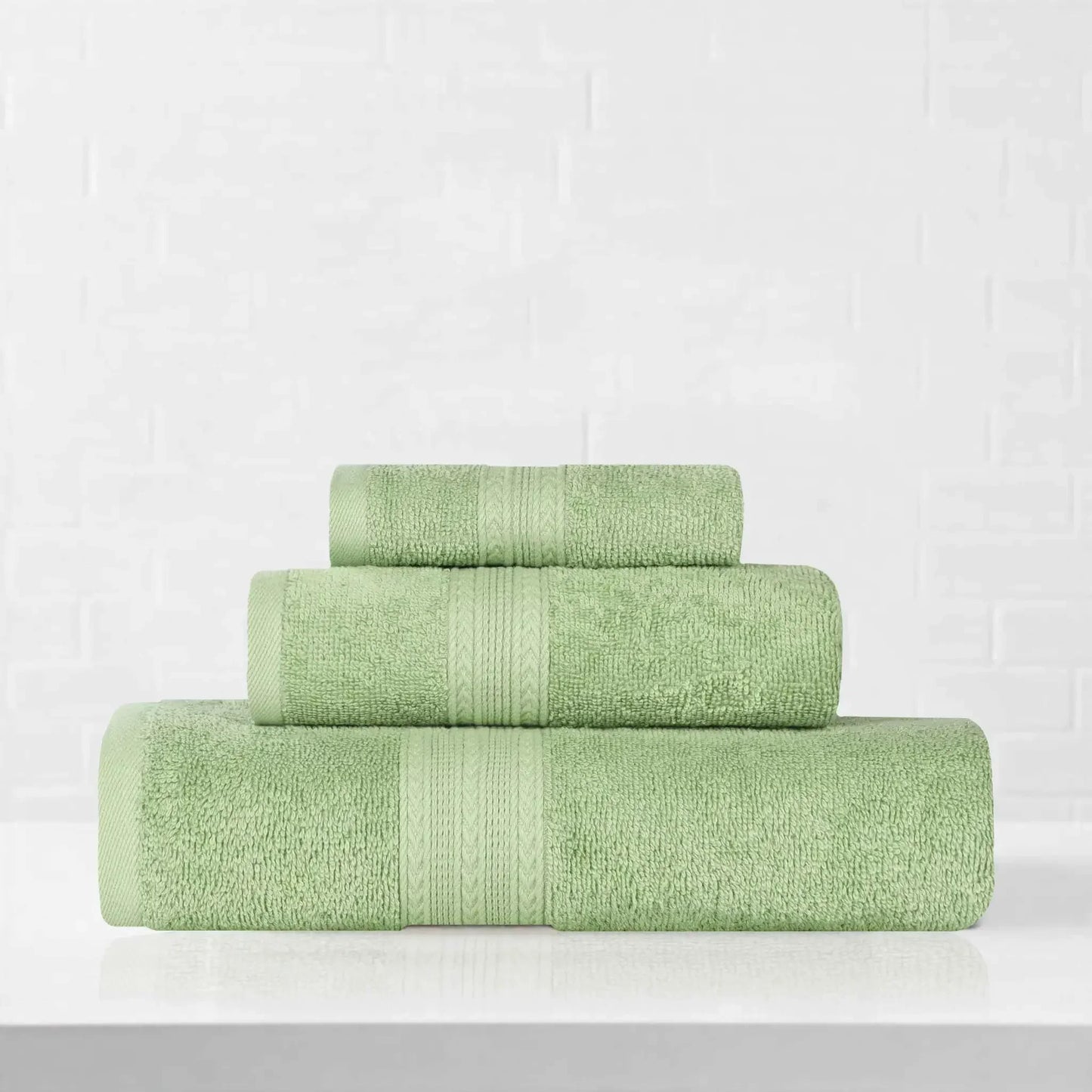 Eco-Friendly Ringspun Cotton Towel Set 3-Piece