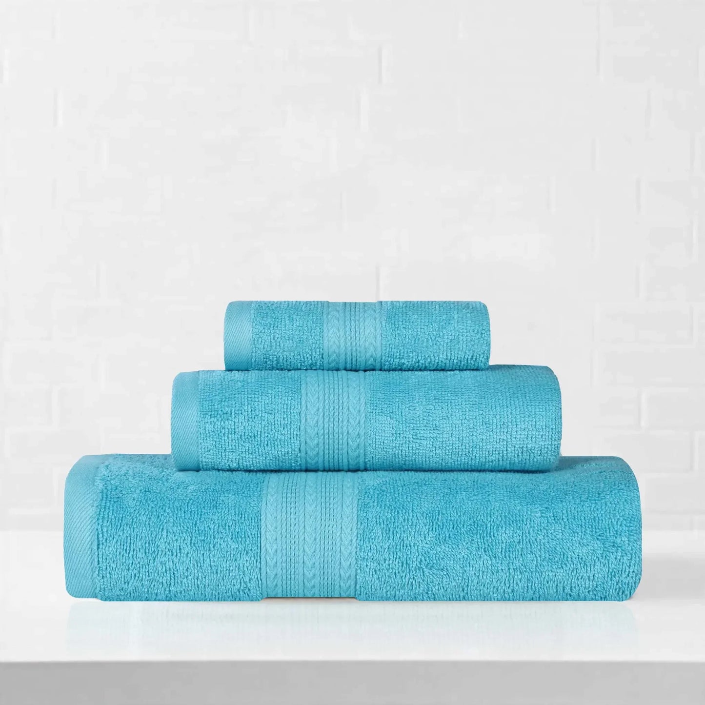 Eco-Friendly Ringspun Cotton Towel Set 3-Piece