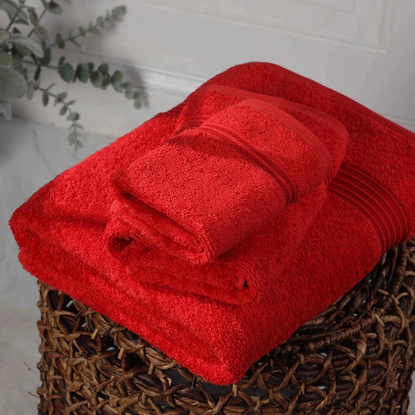 Heritage Egyptian Cotton Plush 3 Piece Absorbent Luxury Towel Set