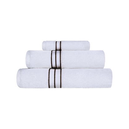 Ultra-Plush Turkish Cotton Hotel Collection Super Absorbent Solid Luxury Bathroom Set - Chocolate