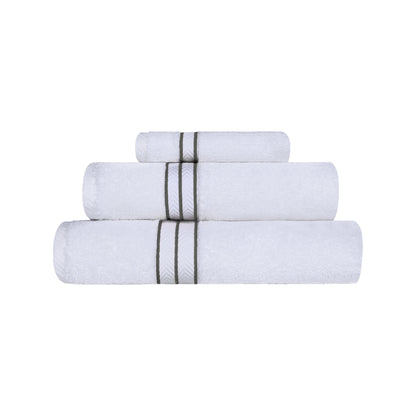 Ultra-Plush Turkish Cotton Hotel Collection Super Absorbent Solid Luxury Bathroom Set - Charcoal
