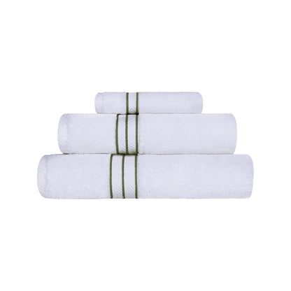 Ultra-Plush Turkish Cotton Hotel Collection Super Absorbent Solid Luxury Bathroom Set - Forest Green