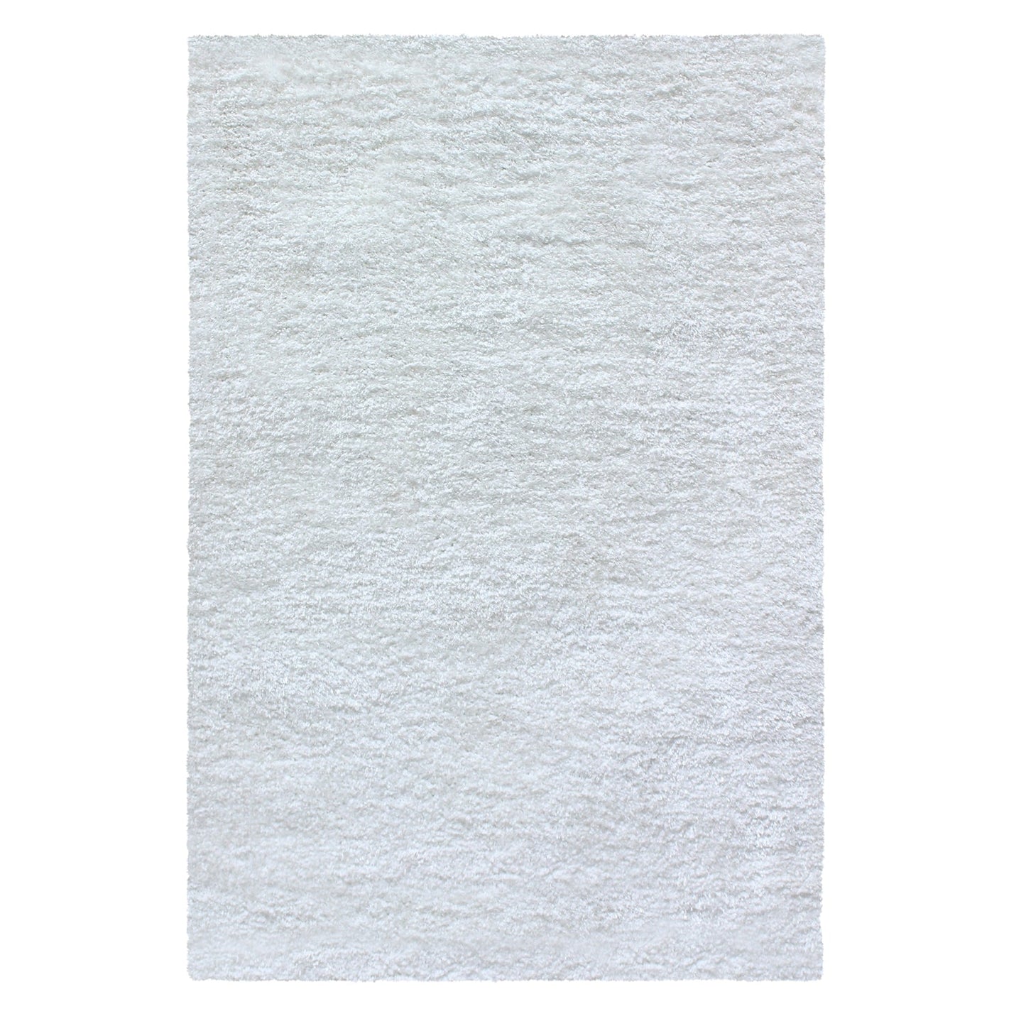 Superior Solid Indoor Plush Shag Area Rug Or Runner Or Round Rug - White