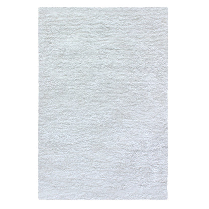 Superior Solid Indoor Plush Shag Area Rug Or Runner Or Round Rug - White