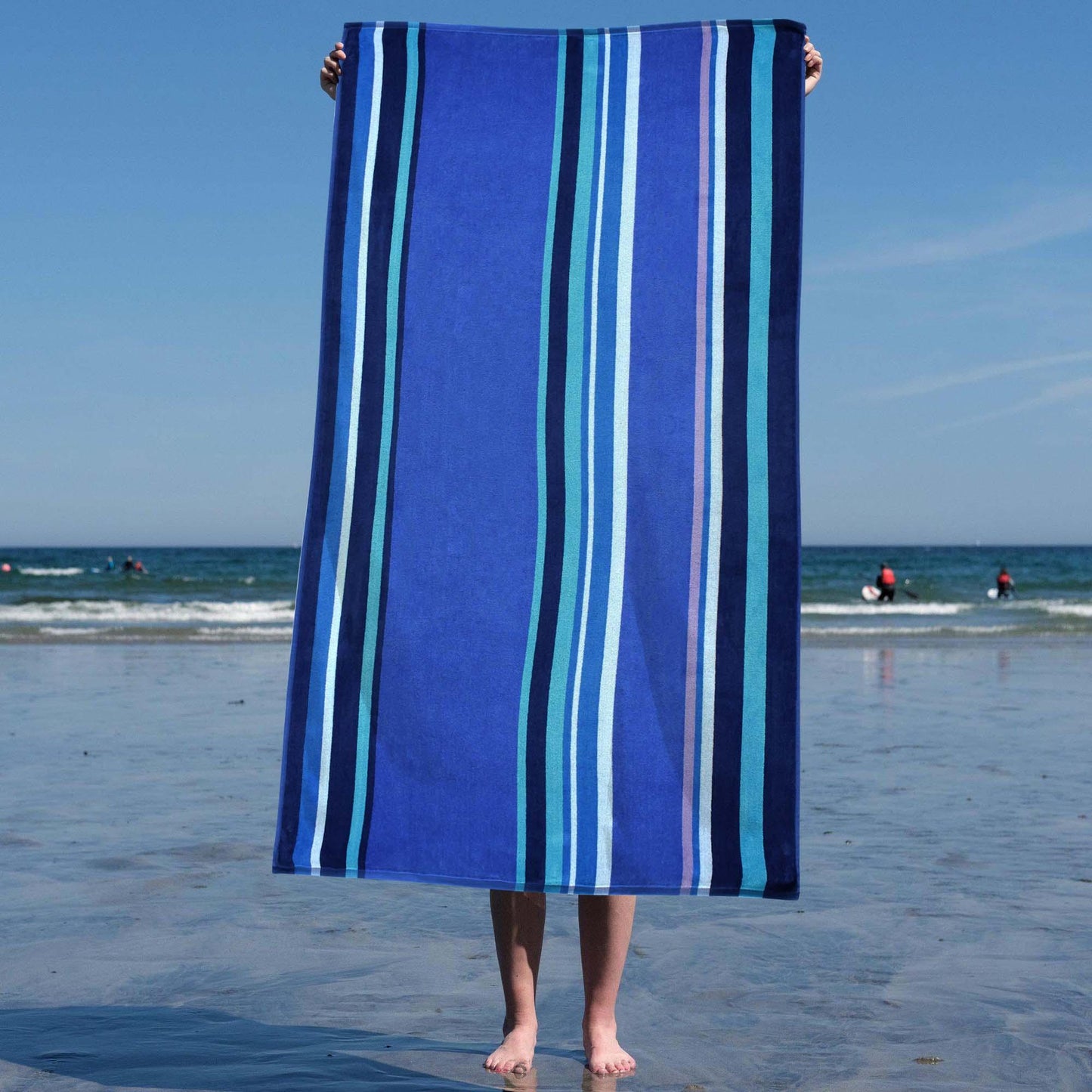 Seafina Oversized Cotton 2 Piece Beach Towel Set