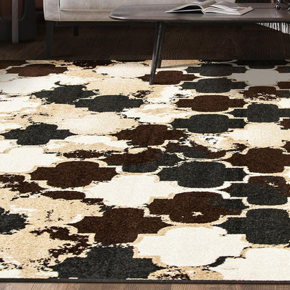 Makinley Heavily Distressed Moroccan Trellis Area Rug