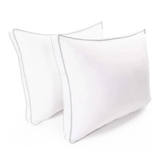 Medium Density Down Alternative Gusset Pillows, Set of 2 and 4 - White