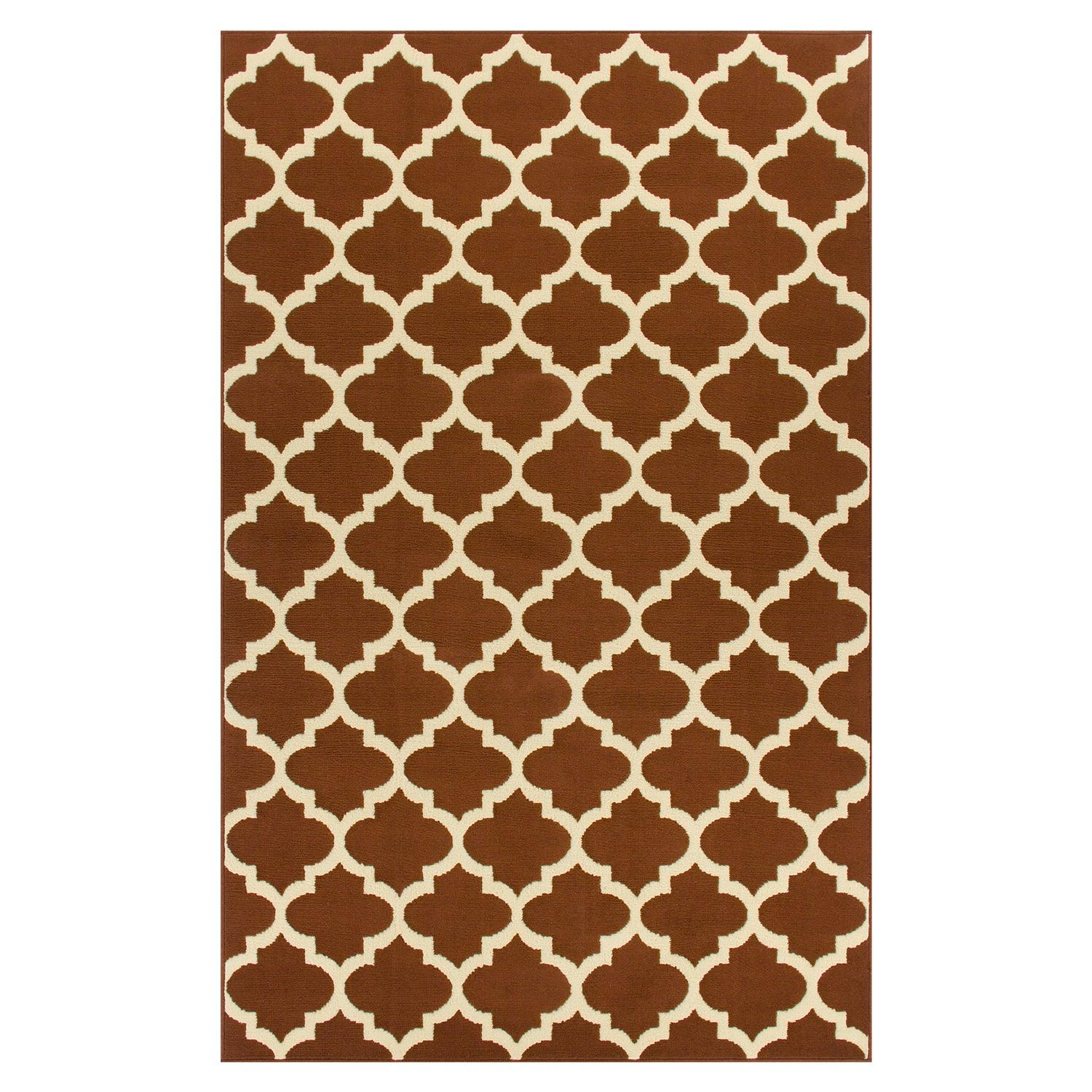  Superior Modern Quatrefoil Geometric Lattice Indoor Area Rug - Meranti