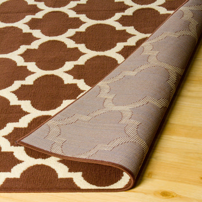  Superior Modern Quatrefoil Geometric Lattice Indoor Area Rug -  Meranti