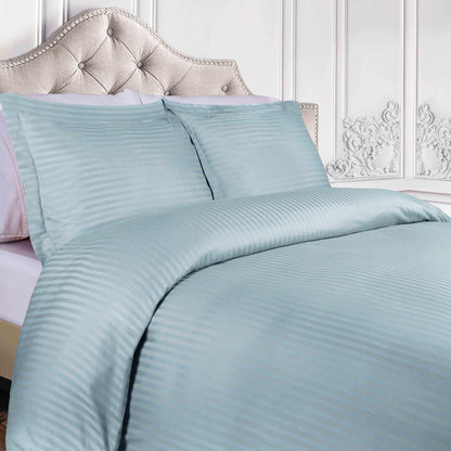 400 Thread Count Lightweight Stripe Egyptian Cotton Duvet Cover Set