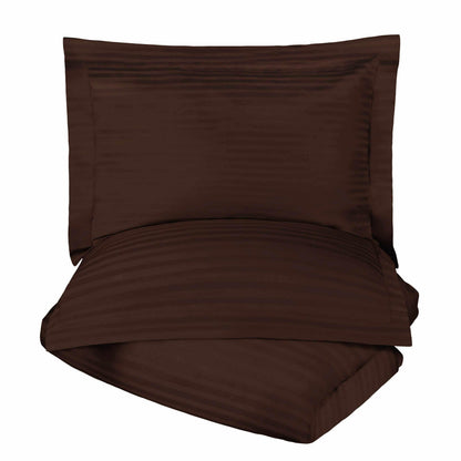 400 Thread Count Lightweight Stripe Egyptian Cotton Duvet Cover Set