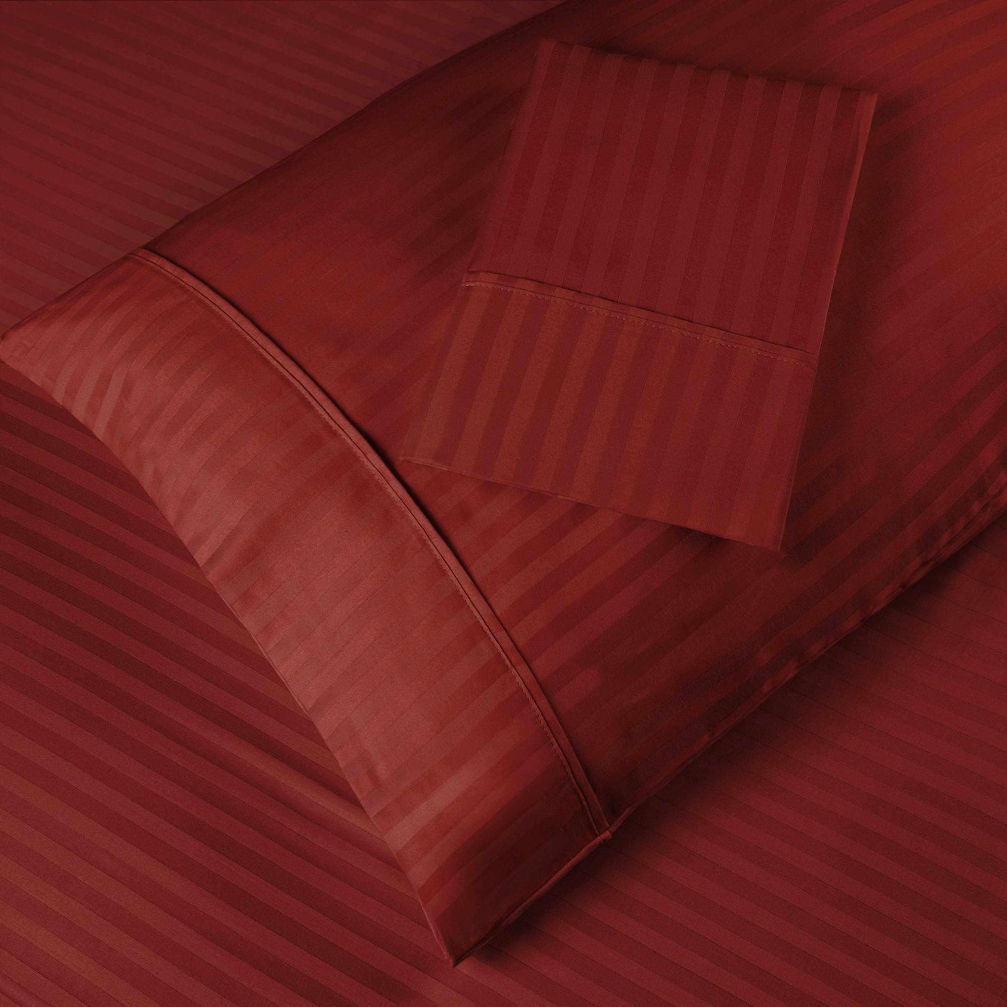 400 Thread Count Soft Stripe Egyptian Cotton Pillowcase Set