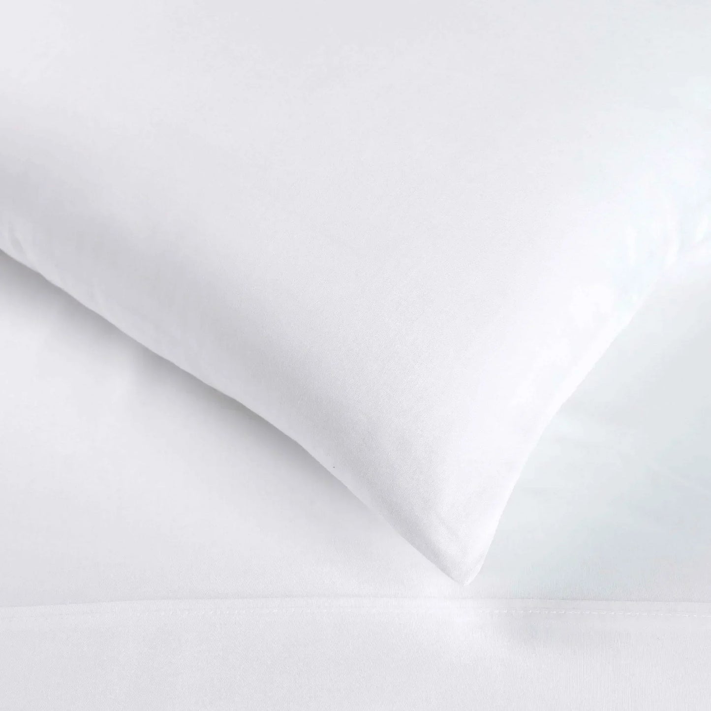 Egyptian Cotton 400 Thread Count Solid Luxury Pillowcases, Set of 2