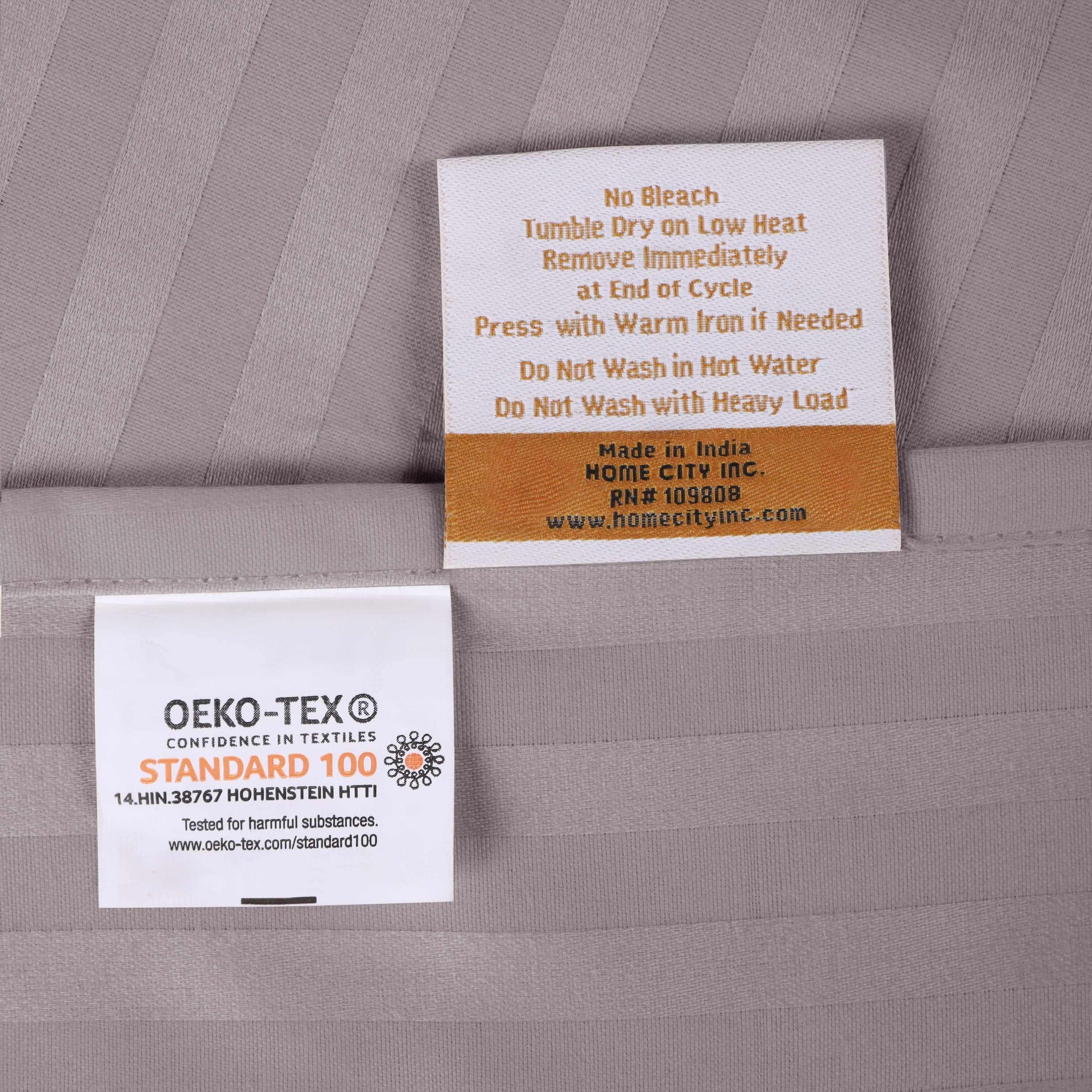Superior 400 Thread Count Egyptian Cotton Stripe Sheet Set - Grey