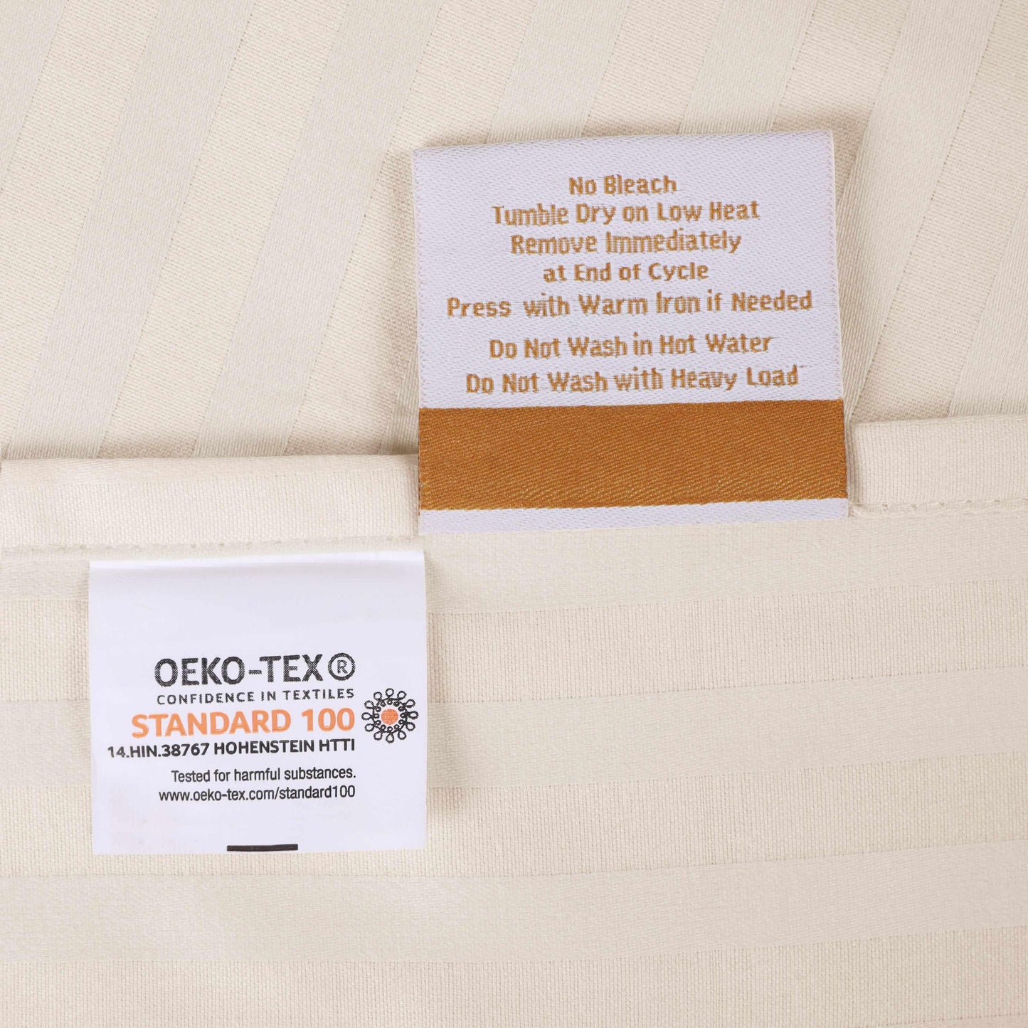 Superior 300 Thread-Count Premium Egyptian Cotton Stripe Sheet Set - Ivory