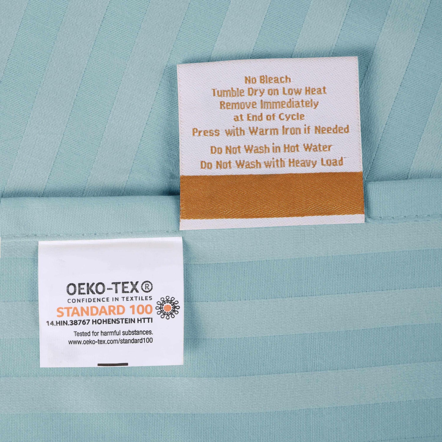 Superior 300 Thread-Count Premium Egyptian Cotton Stripe Sheet Set - Light Blue
